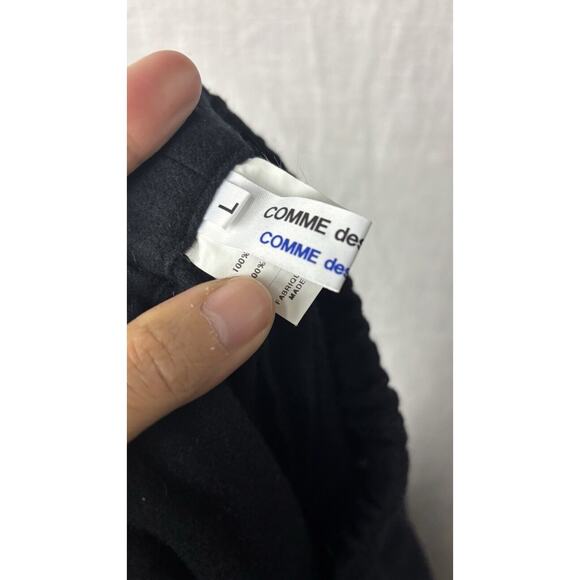 Comme Des Garcons Wool Pants Size L Wide Crop Leg - Picture 10 of 11